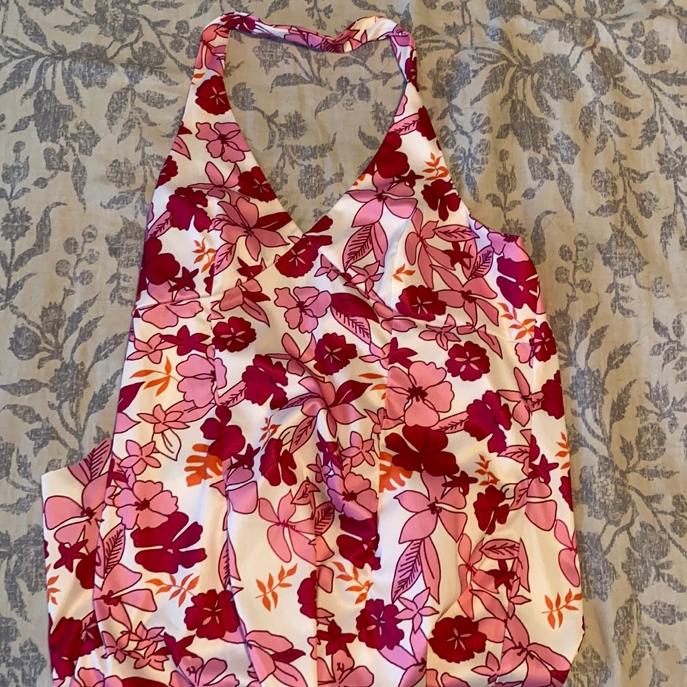 Floral halter dress